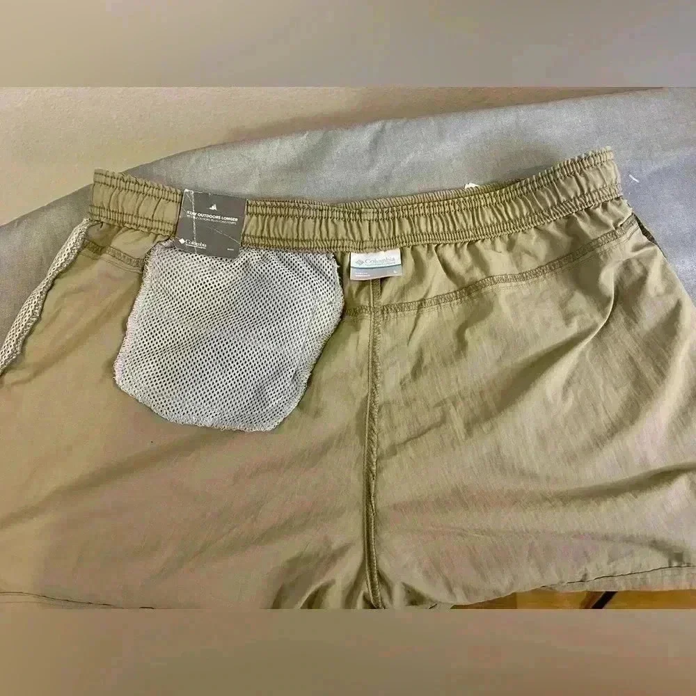 “Columbia” NWT Men’s Khaki/Tan Court Short w/ Pockets Regular Fit Size L - Picture 5 of 14